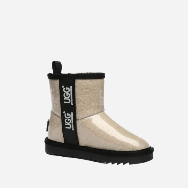 Kids Ugg Boots Clear Waterproof and Shearling Coated
