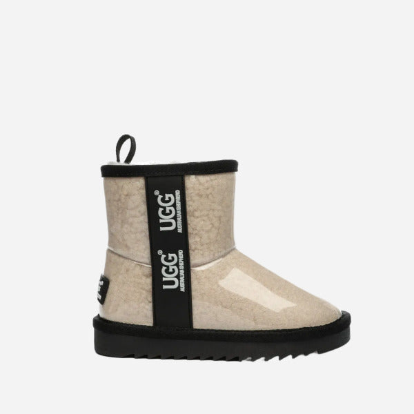 Kids Ugg Boots Clear Waterproof and Shearling Coated