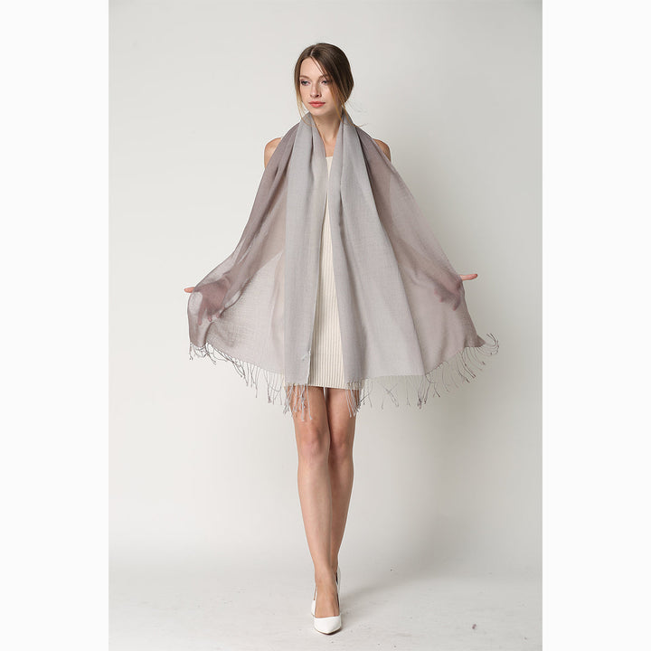 merino wool tie dye wool scarf