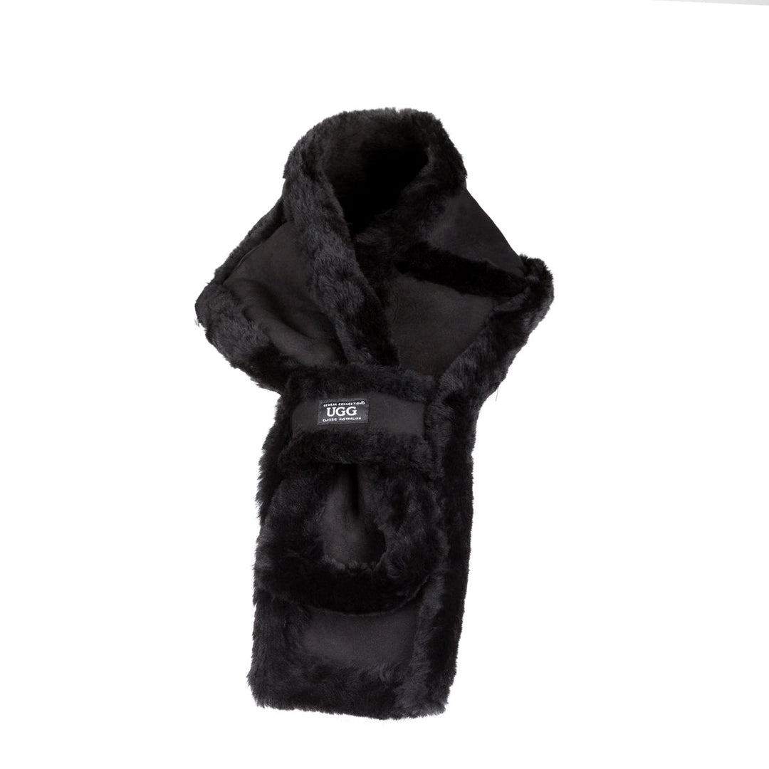 sheepskin wool scarf