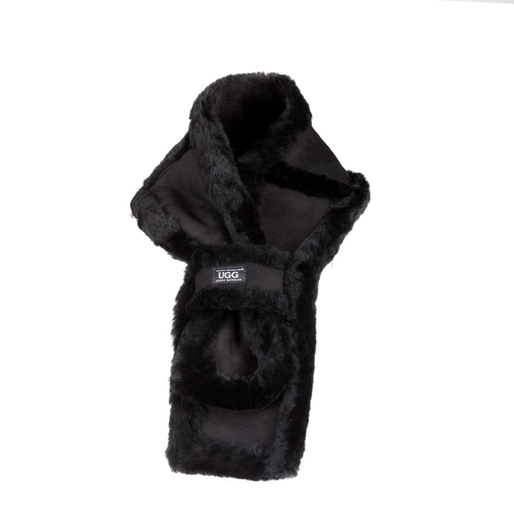 sheepskin wool scarf