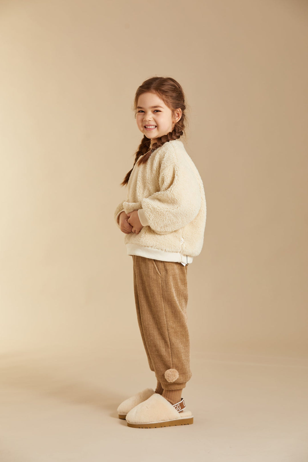 OZWEAR UGG Kids Riana Fluff Slide