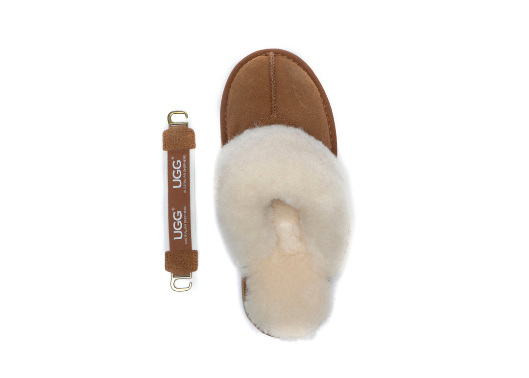 Removable Strap Slingback UGG Slipper Women Waffle Platform