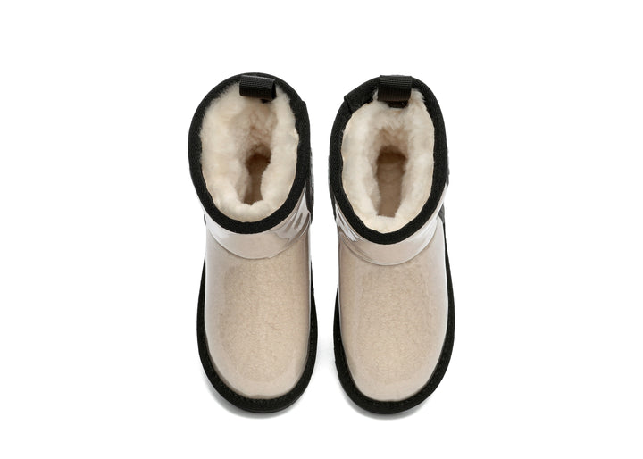 Kids Ugg Boots Clear Waterproof and Shearling Coated