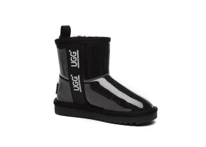 Kids Ugg Boots Clear Waterproof and Shearling Coated