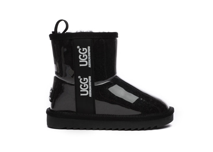 Kids Ugg Boots Clear Waterproof and Shearling Coated