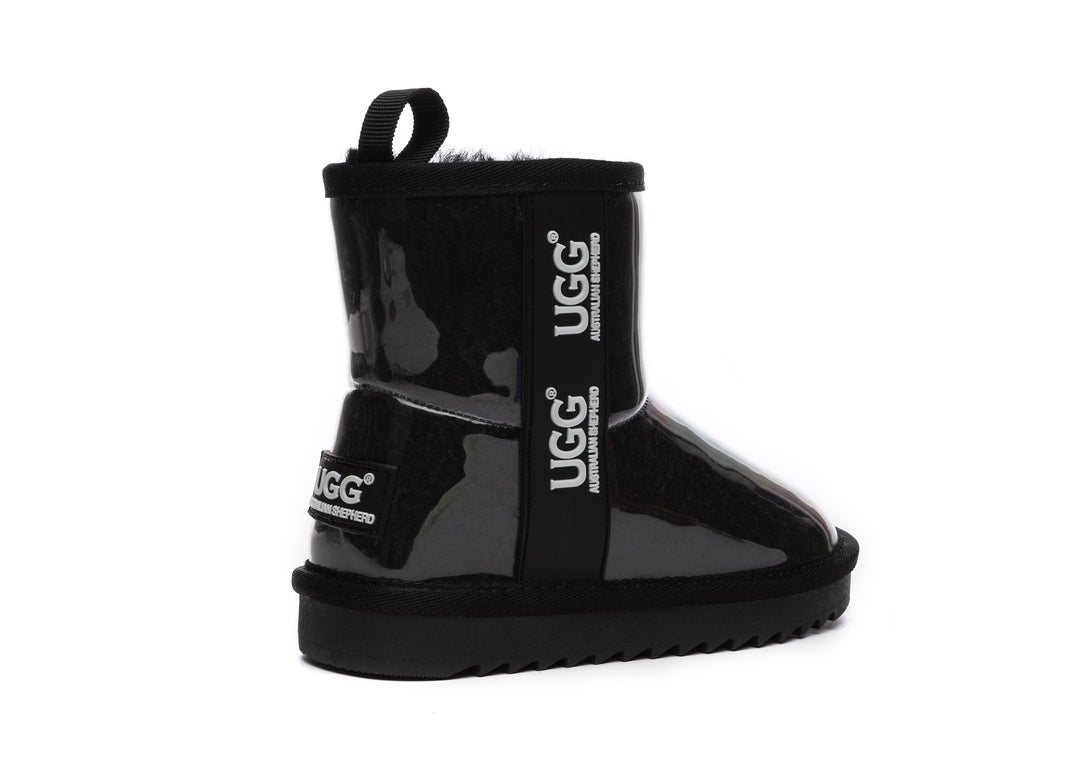 Kids Ugg Boots Clear Waterproof and Shearling Coated