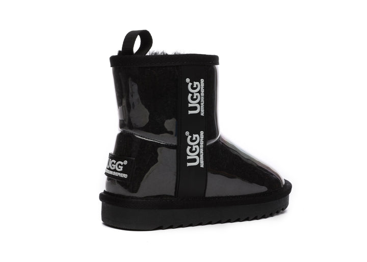 Kids Ugg Boots Clear Waterproof and Shearling Coated