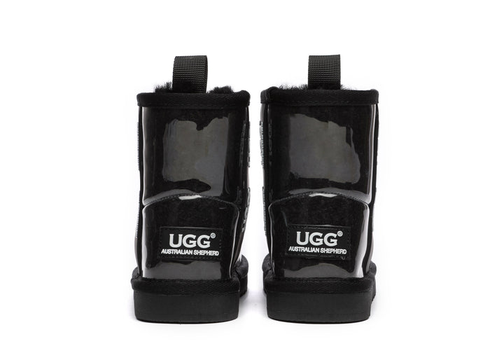 Kids Ugg Boots Clear Waterproof and Shearling Coated