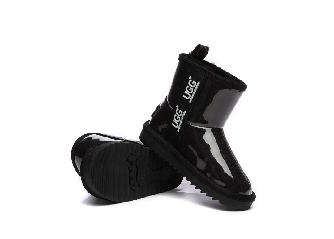 Kids Ugg Boots Clear Waterproof and Shearling Coated