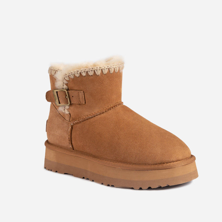 OZWEAR UGG Eskimo Buckled Platform Mini Boots