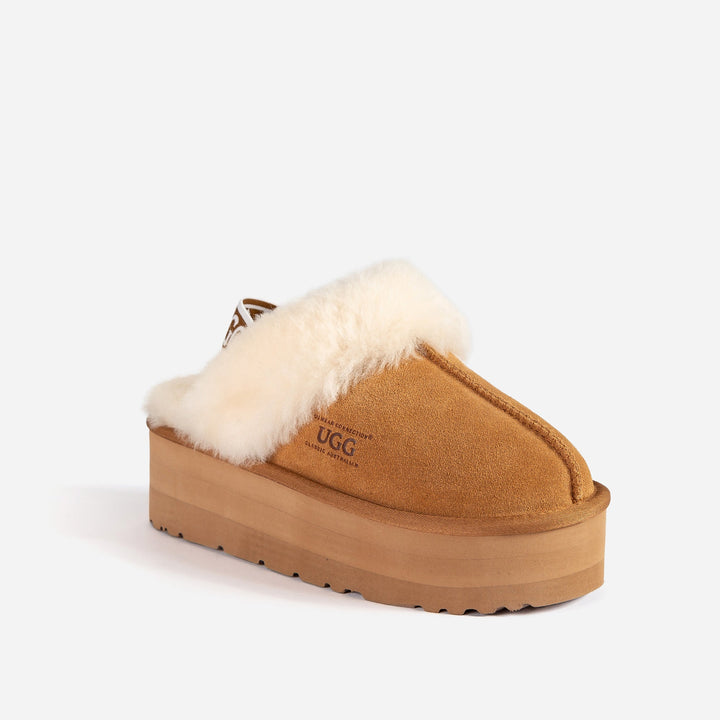 OZWEAR UGG High Platform Slipper (Elastic Backstrap) (5cm)