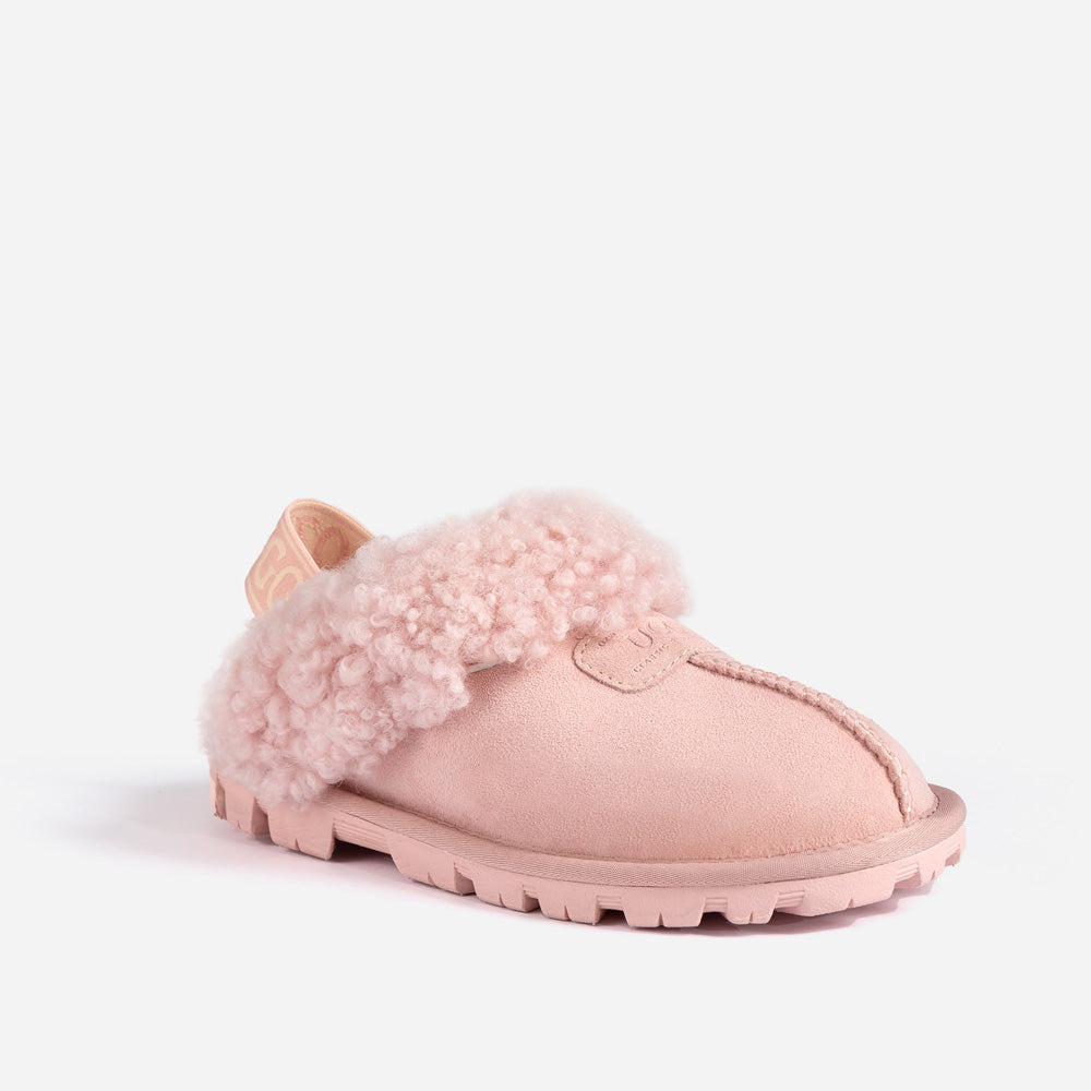 OZWEAR UGG Coquette Curly Slipper (Elastic Backstrap)