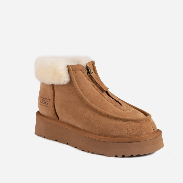 OZWEAR UGG Della Platform Zip Boots