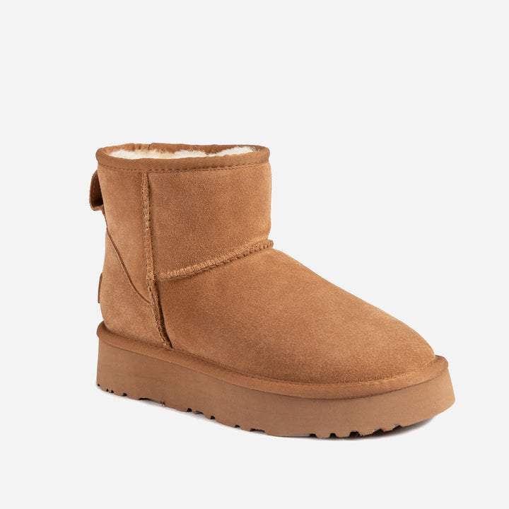 OZWEAR UGG Classic Mini Platform Boots (Cow Suede)