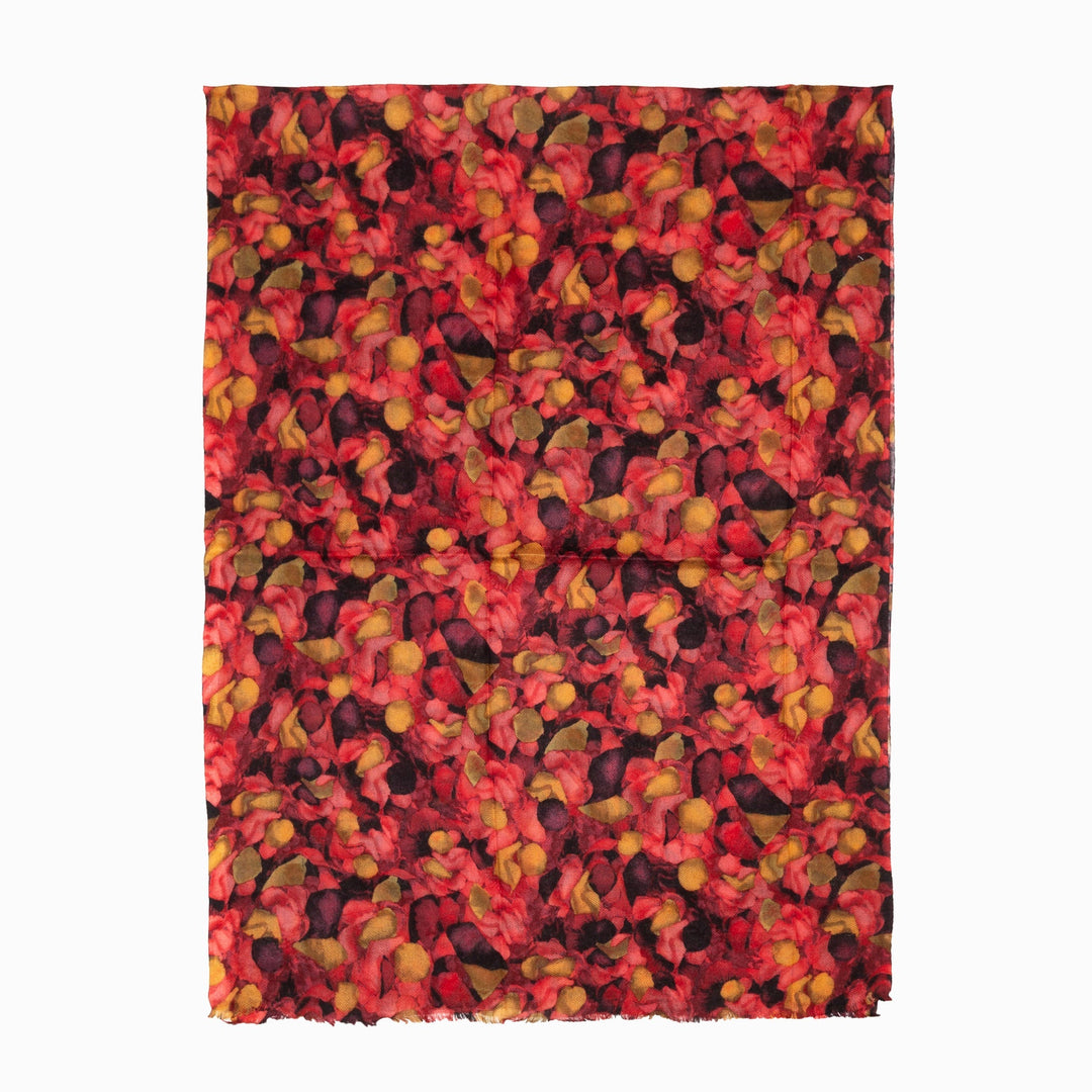 australian wool print wool scarf