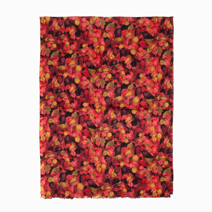 australian wool print wool scarf