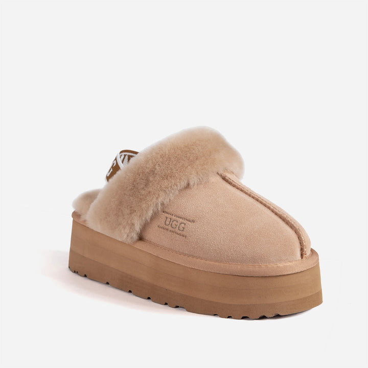 OZWEAR UGG  High Platform Slipper (Elastic Backstrap) (5cm)
