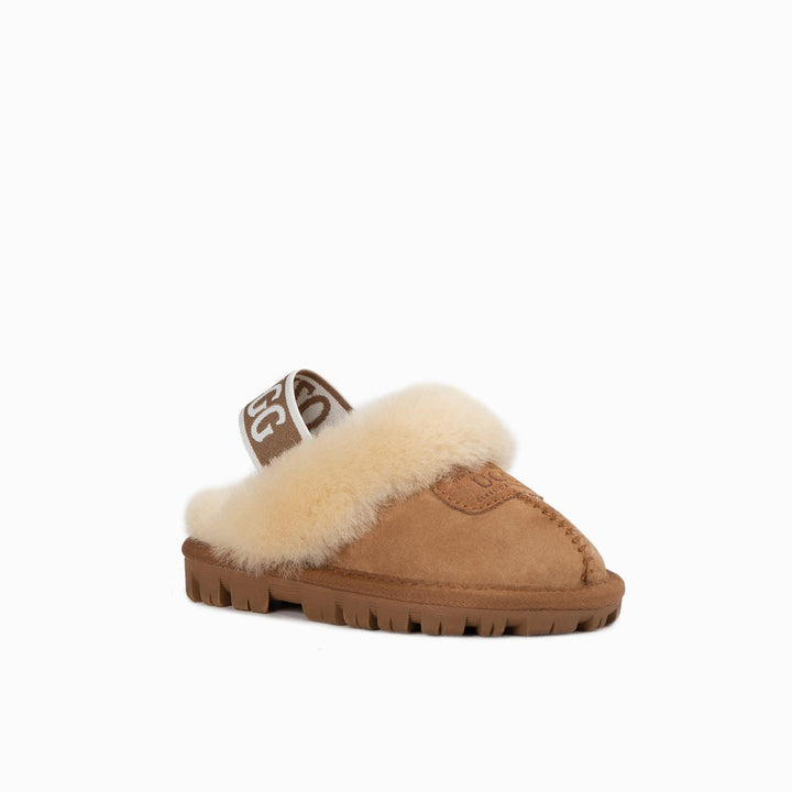 OZWEAR UGG Kids Coquette  Slipper (Elastic Backstrap)( Water Resistant)