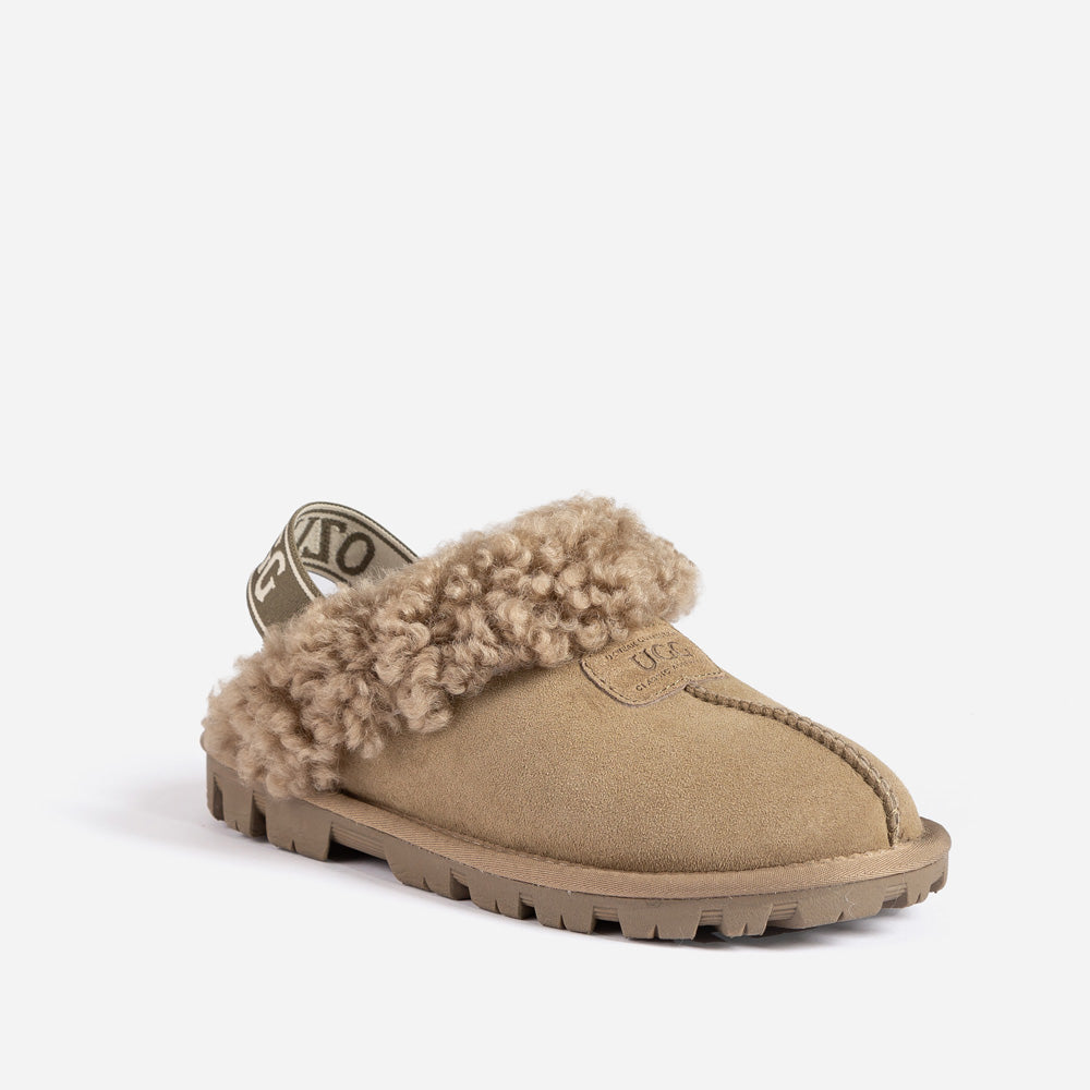 OZWEAR UGG Coquette Curly Slipper (Elastic Backstrap)