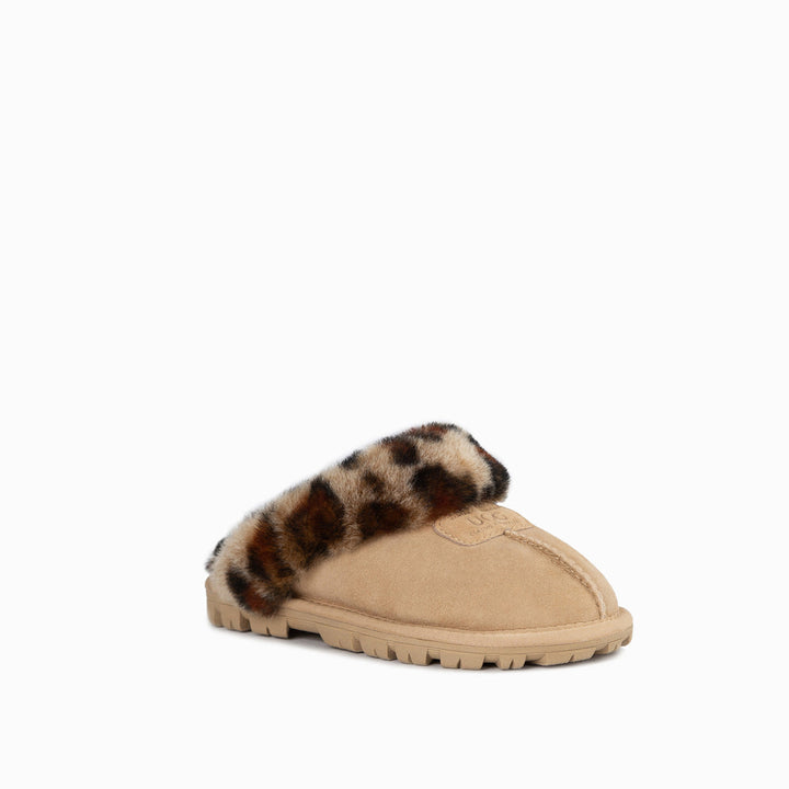 OZWEAR UGG Kids Coquette Slipper (Leopard Print)(Water Resistant)