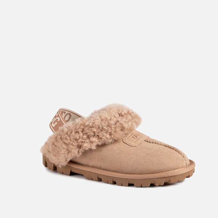 OZWEAR UGG Coquette Curly Slipper (Elastic Backstrap)