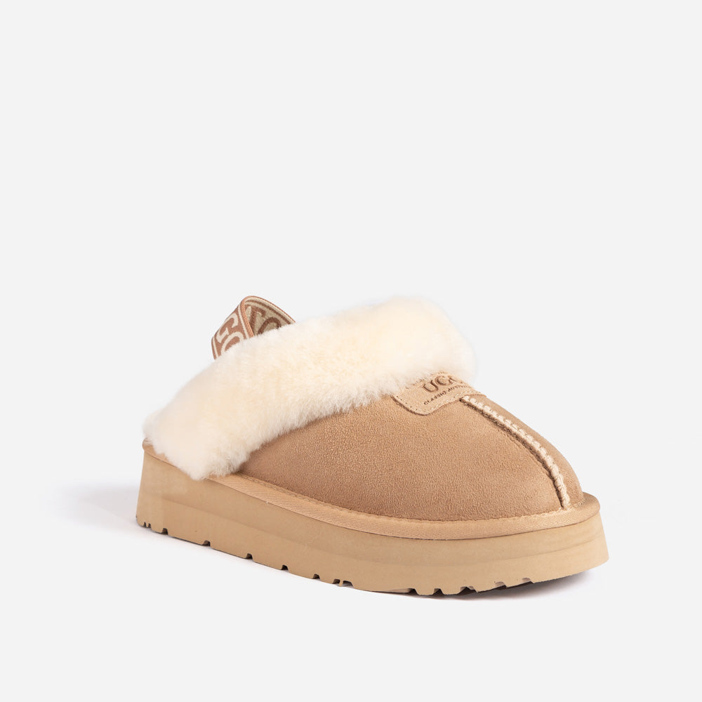 OZWEAR UGG Coquette Platform Slipper (Elastic Backstrap)(Water Resistant)