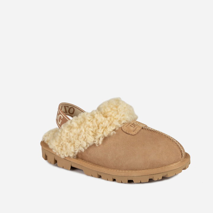 OZWEAR UGG Coquette Curly Slipper (Elastic Backstrap)