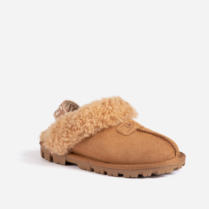 OZWEAR UGG Coquette Curly Slipper (Elastic Backstrap)