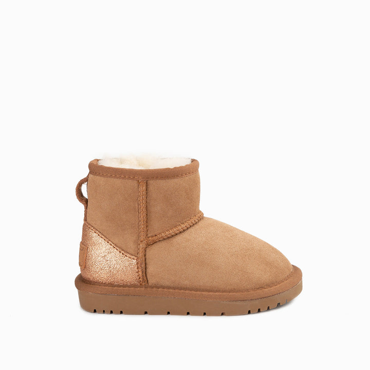 OZWEAR UGG Kids Classic Mini (Glitz) Boots (Water Resistant)
