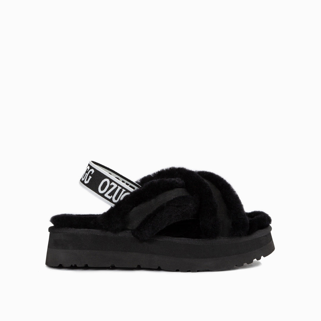 OZWEAR UGG  Adele Platform Slipper(Elastic Backstrap) (Water Resistant)