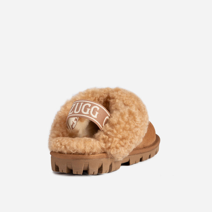 OZWEAR UGG Coquette Curly Slipper (Elastic Backstrap)