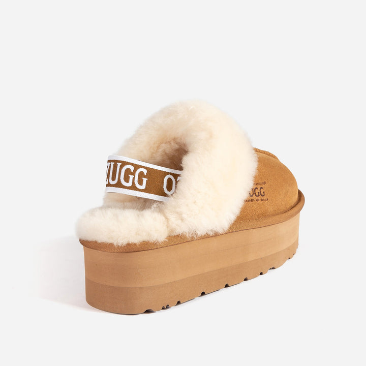 OZWEAR UGG  High Platform Slipper (Elastic Backstrap) (5cm)