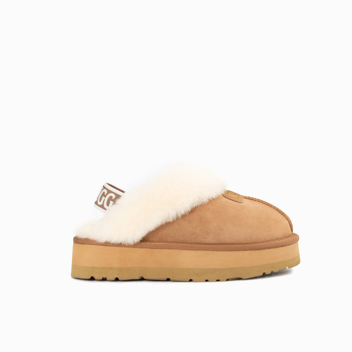 OZWEAR UGG Coquette Platform Slipper (Elastic Backstrap)(Water Resistant)