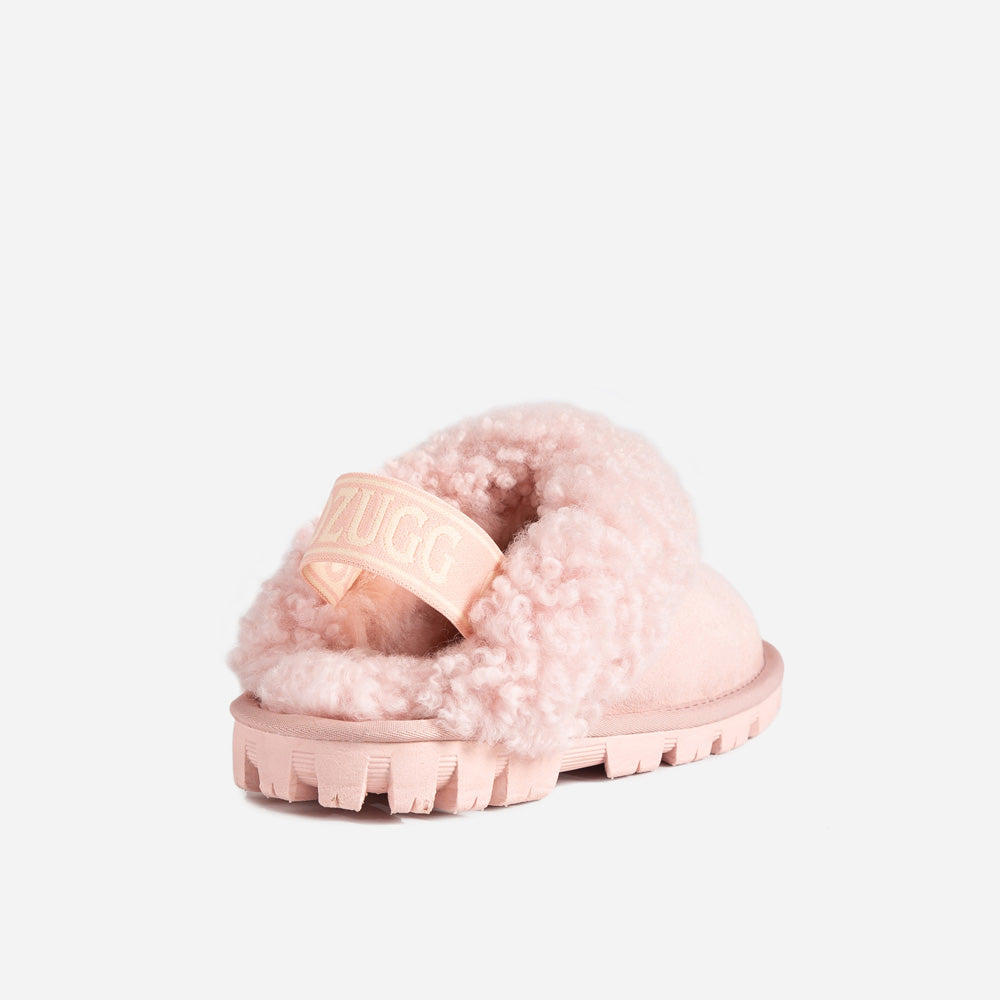 OZWEAR UGG Coquette Curly Slipper (Elastic Backstrap)