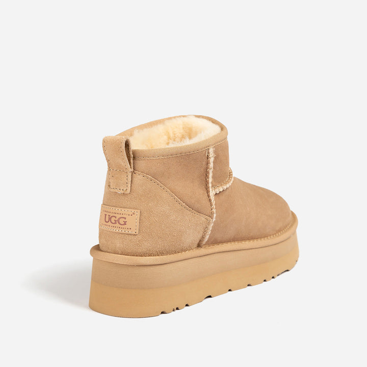 OZWEAR UGG Classic Platform Ultra Mini Boots (Water Resistant)