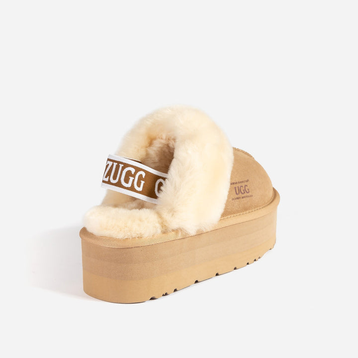 OZWEAR UGG  High Platform Slipper (Elastic Backstrap) (5cm)