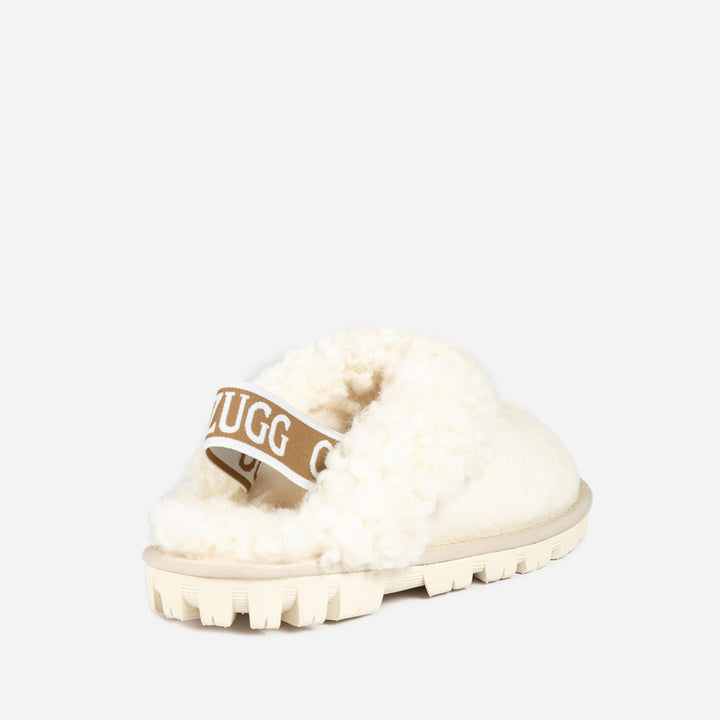 OZWEAR UGG Coquette Curly Slipper (Elastic Backstrap)