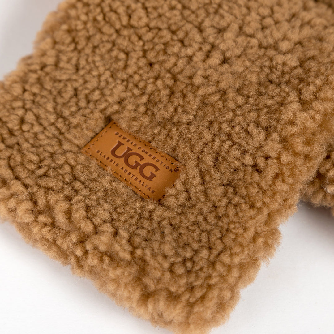 OZWEAR UGG Curly Sheepskin Scarf