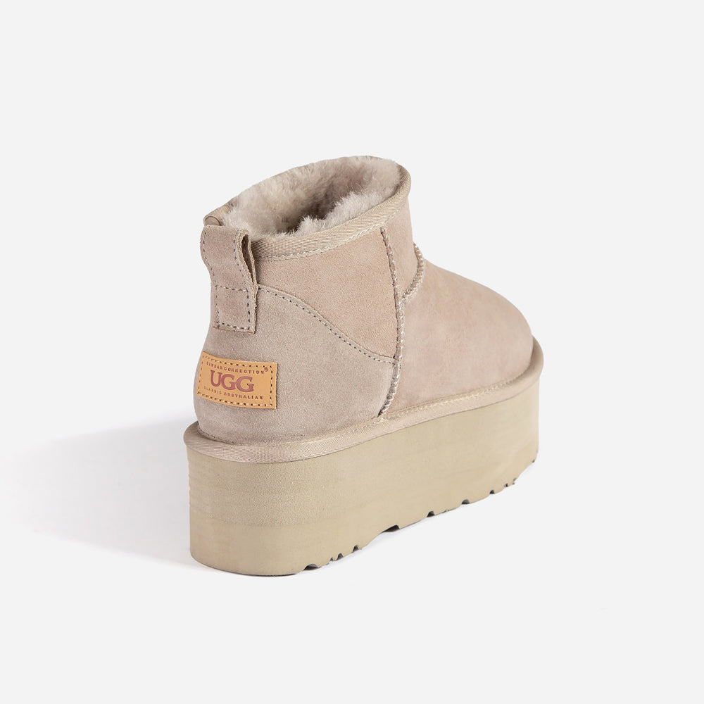 OZWEAR UGG Classic Platform Ultra Mini Boots (5cm)