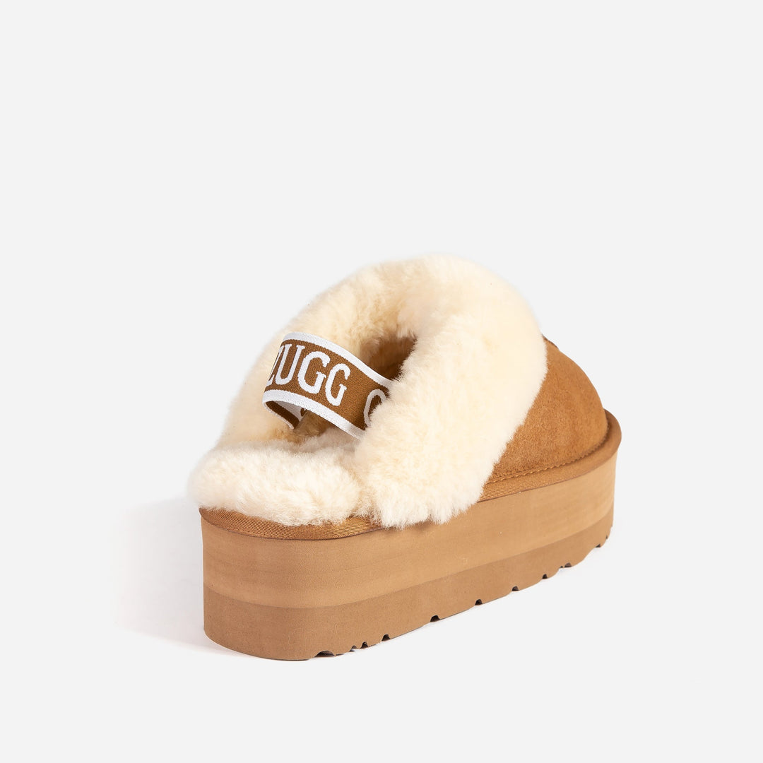 OZWEAR UGG Coquette High Platform Slipper Elastic Backstrap