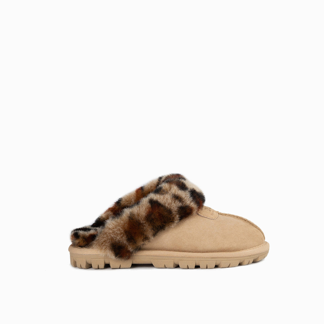 OZWEAR UGG Kids Coquette Slipper (Leopard Print)(Water Resistant)