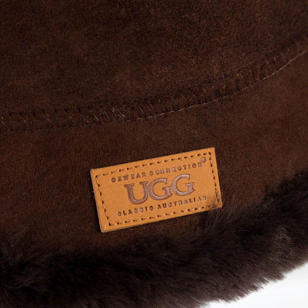 OZWEAR UGG Sheepskin Reversible Bucket Hat