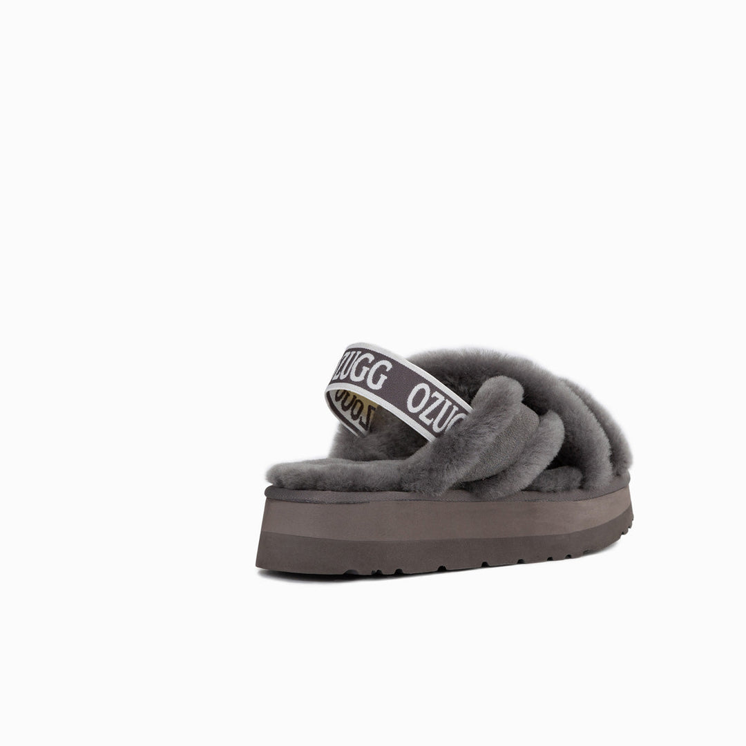 OZWEAR UGG  Adele Platform Slipper(Elastic Backstrap) (Water Resistant)