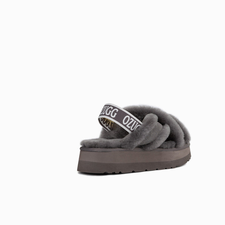 OZWEAR UGG  Adele Platform Slipper(Elastic Backstrap) (Water Resistant)