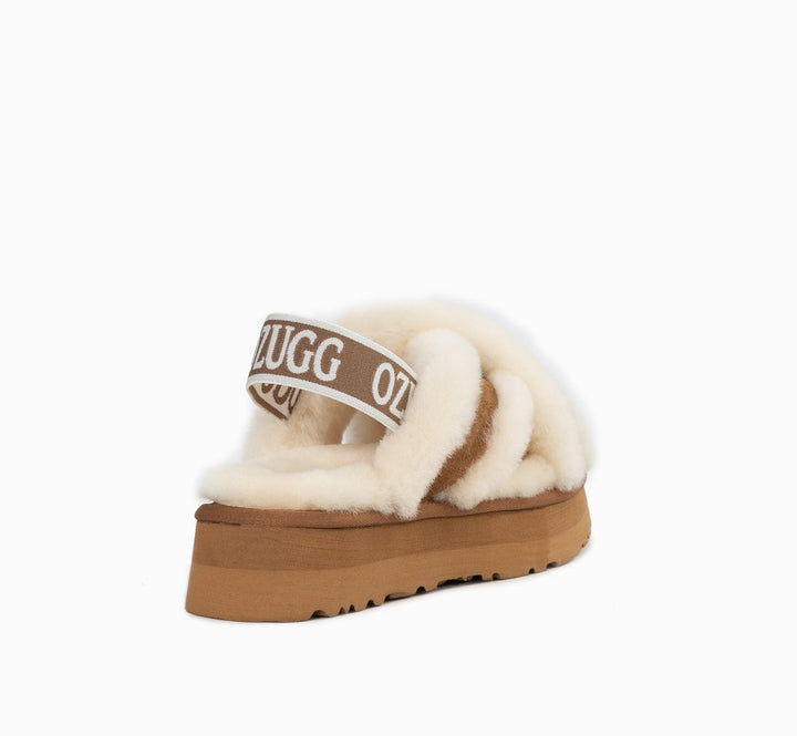 OZWEAR UGG  Adele Platform Slipper(Elastic Backstrap) (Water Resistant)