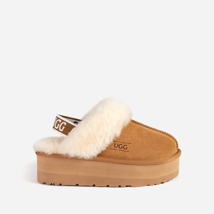 OZWEAR UGG  High Platform Slipper (Elastic Backstrap) (5cm)