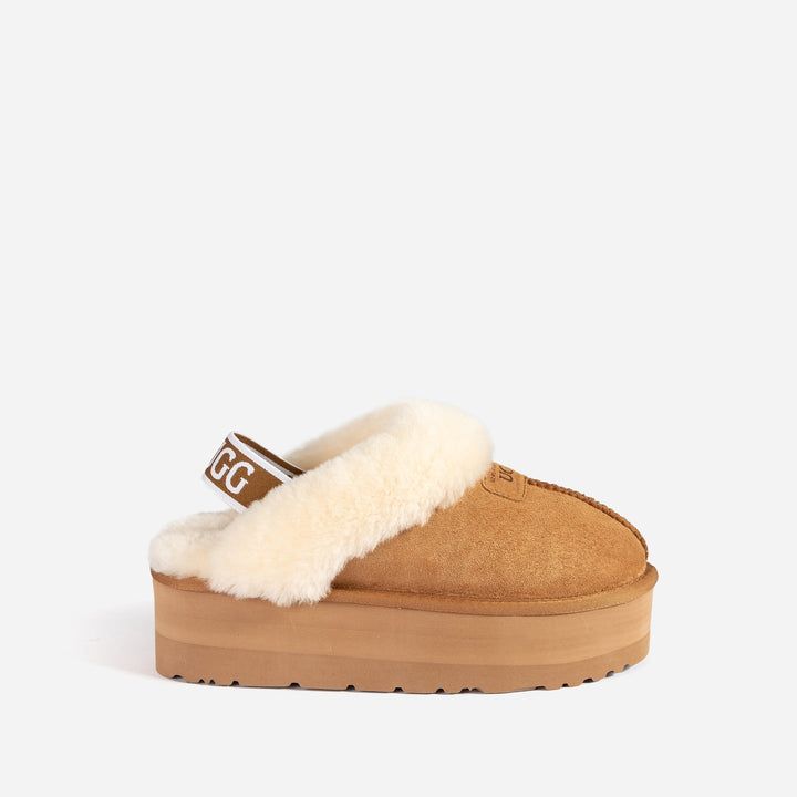 OZWEAR UGG Coquette High Platform Slipper Elastic Backstrap