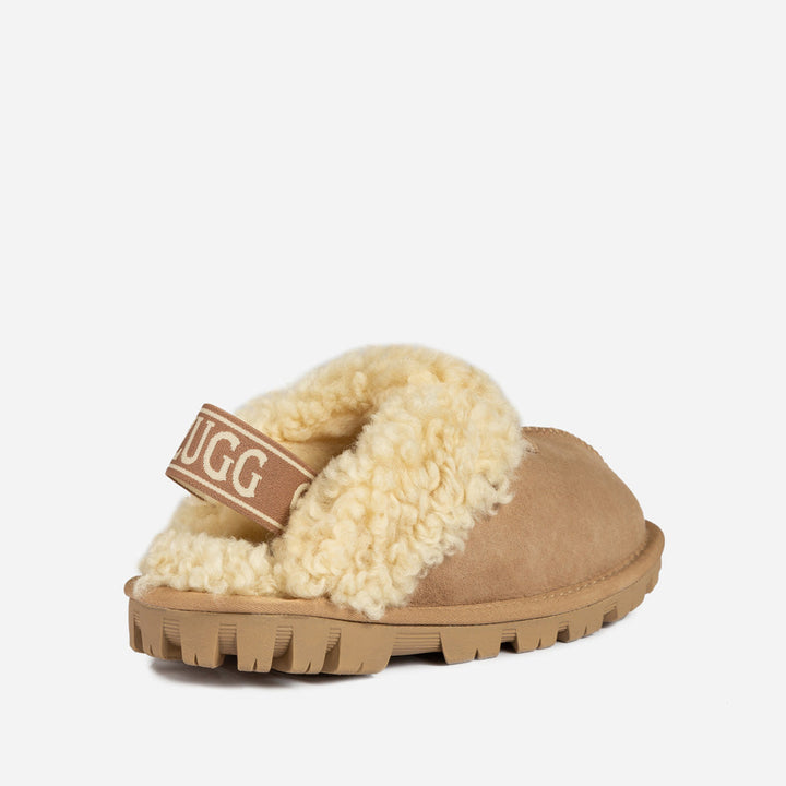 OZWEAR UGG Coquette Curly Slipper (Elastic Backstrap)