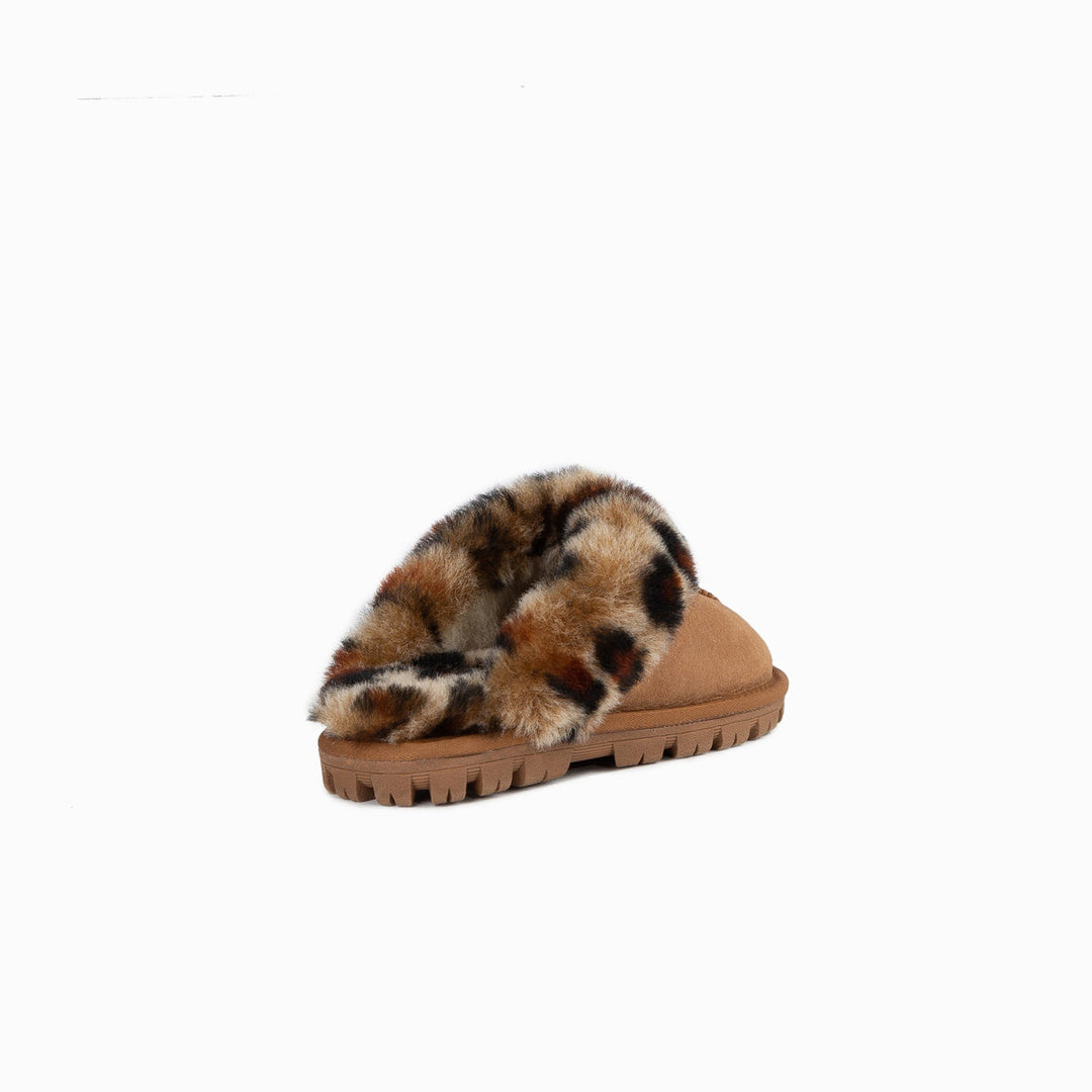 OZWEAR UGG Kids Coquette Slipper (Leopard Print)(Water Resistant)